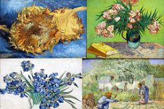 Top Met Paintings After 1860 17 Vincent van Gogh Sunflowers, Oleanders, Irises, First Steps after Millet